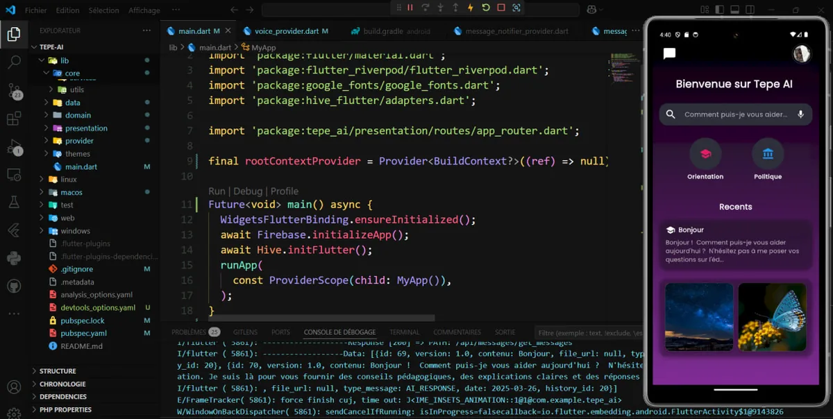 Tepe AI : App Mobile Flutter